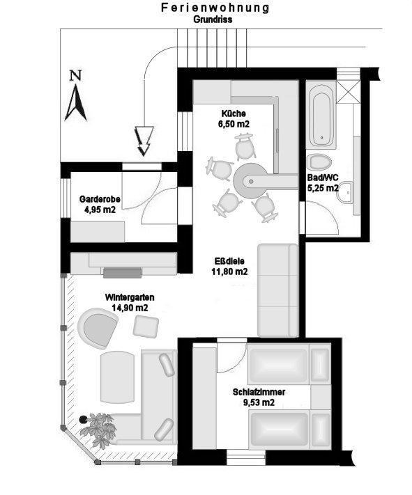 Ferienwohnung Bergblick Zella-Mehlis Bilik gambar